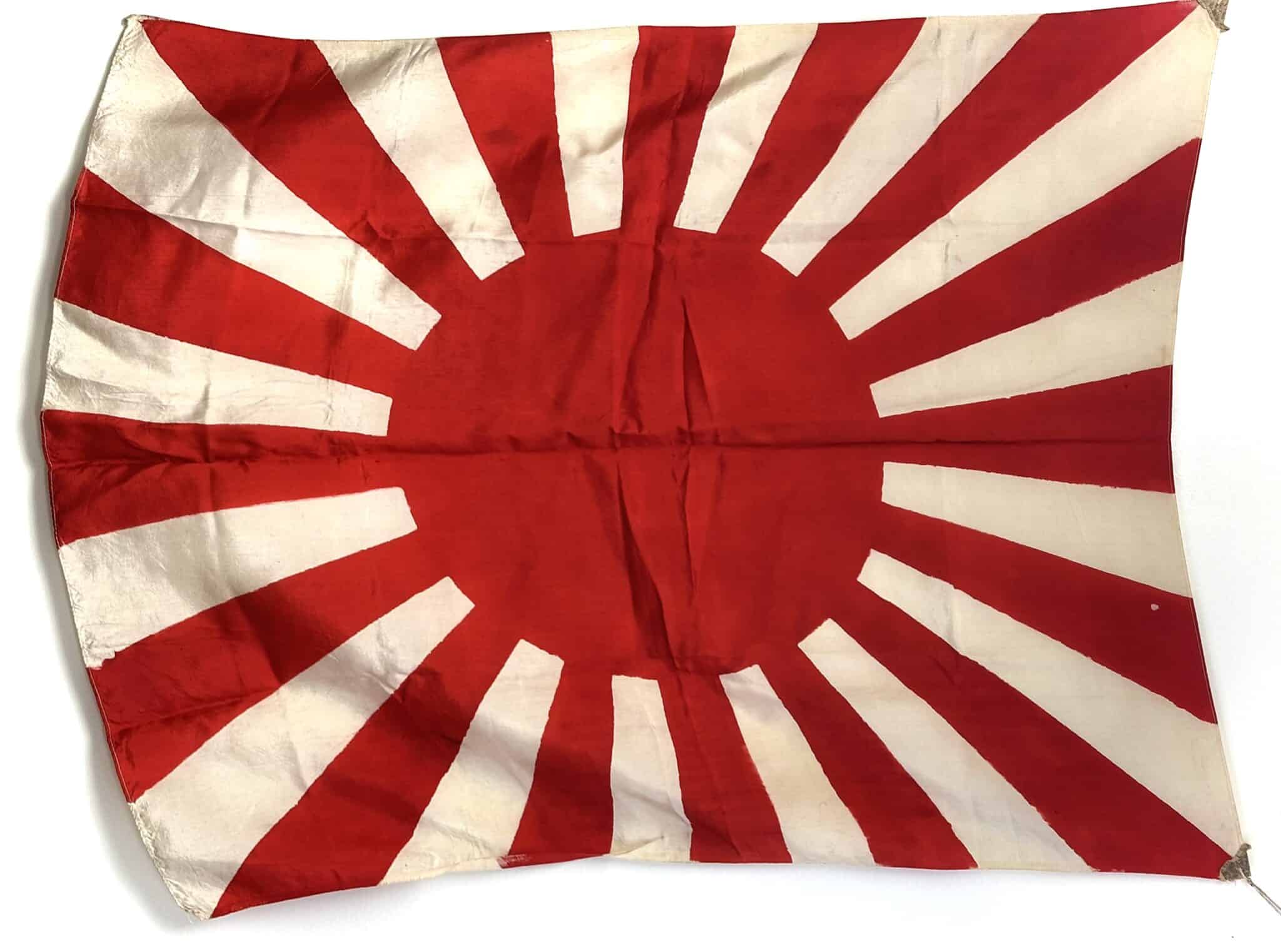 WW2 Japanese Army Rising Sun Silk Banzai Flag - Enemy Militaria