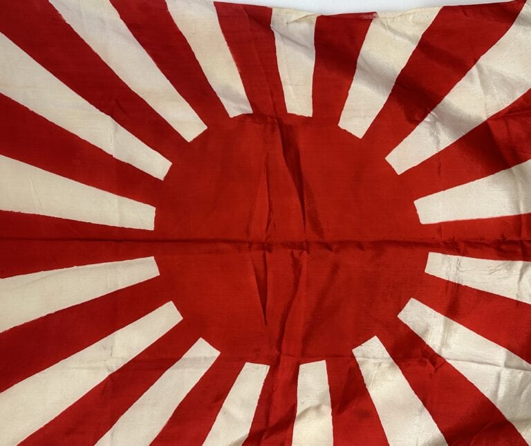 WW2 Japanese Army Rising Sun Silk Banzai Flag - Enemy Militaria