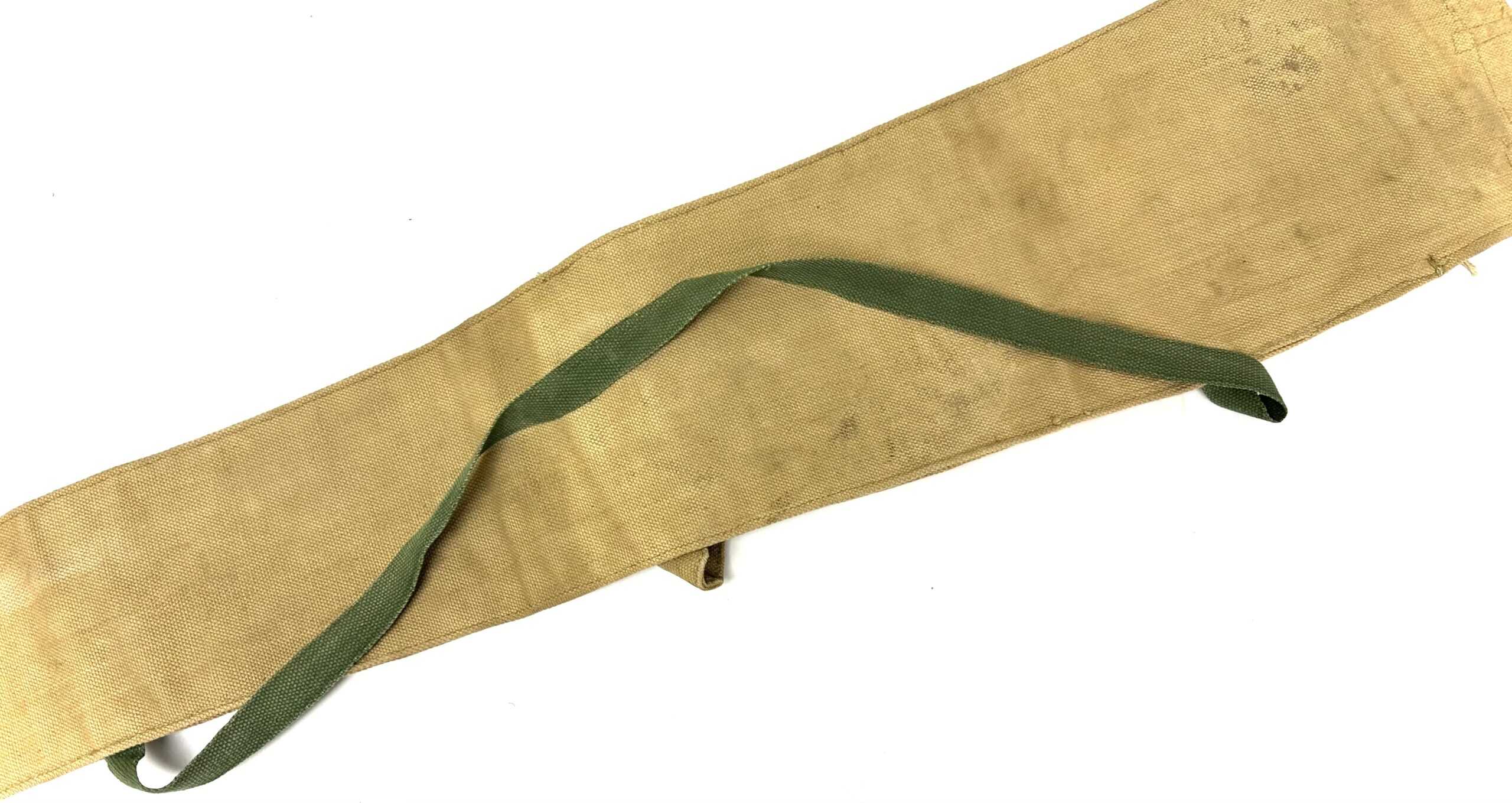 Reproduction Firearm Sling British Enfield Web Sling Reproduction - Khaki & OD Green Set Marked J & A H 1944 Firearm Accessories