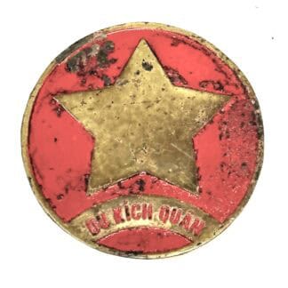 Viet Minh Guerilla Army Brass Helmet Badge