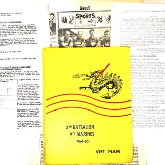 USMC 3rd Bn 9th Marines 3/9 Yearbook 1964-5 First US Ground Force To Land In Vietnam!! Rare Rare Rare