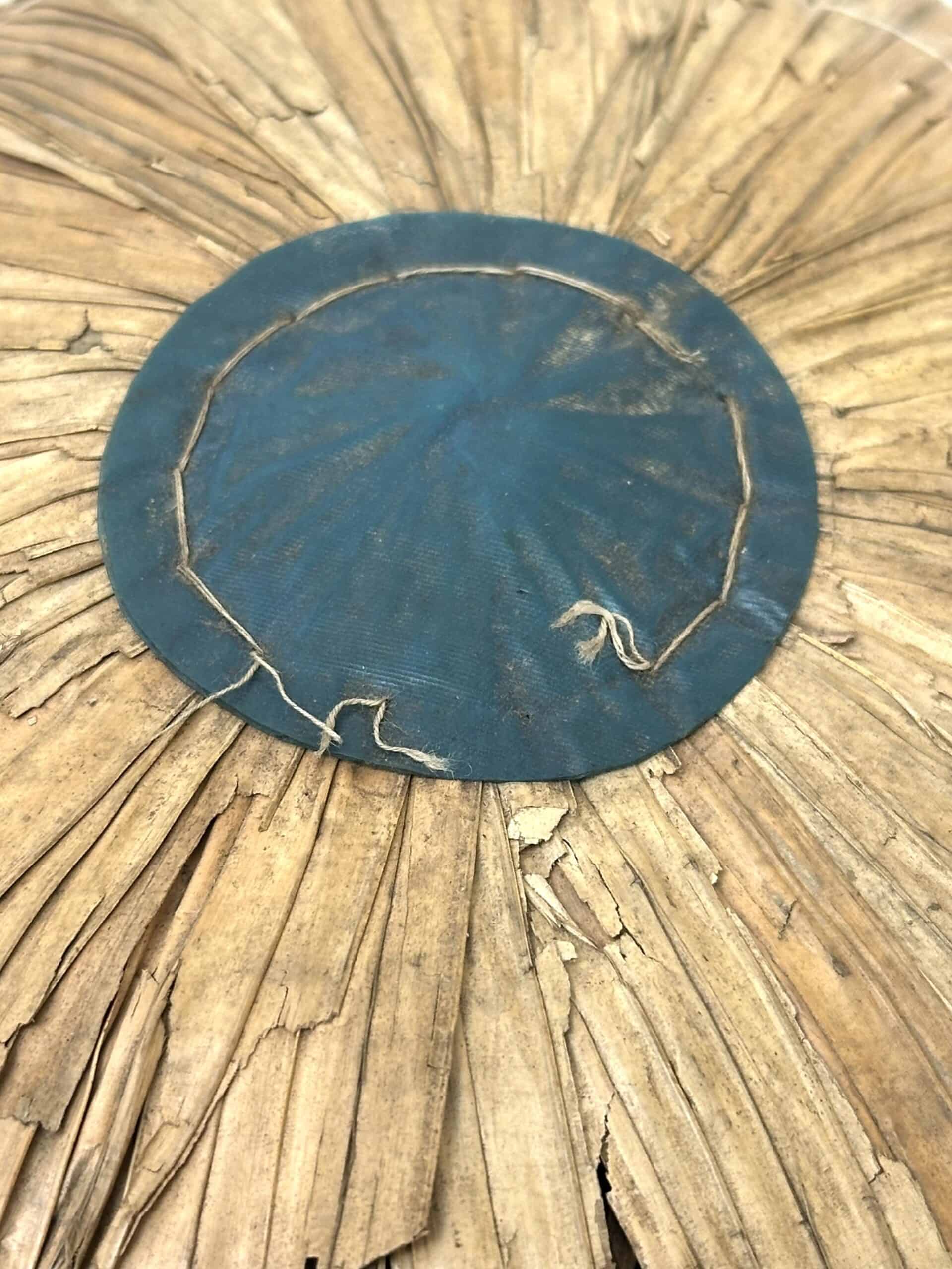 Viet Minh Viet Cong Mainforce Palm Frond & Bamboo Reed Helmet with Camouflage Cover - Image 15