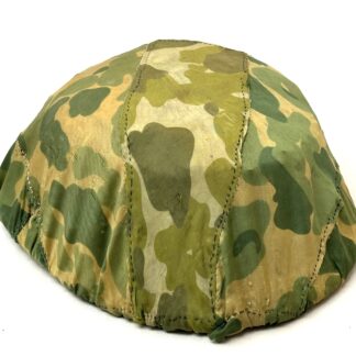 Viet Minh Viet Cong Mainforce Bamboo Reed Helmet with Camouflage Cover