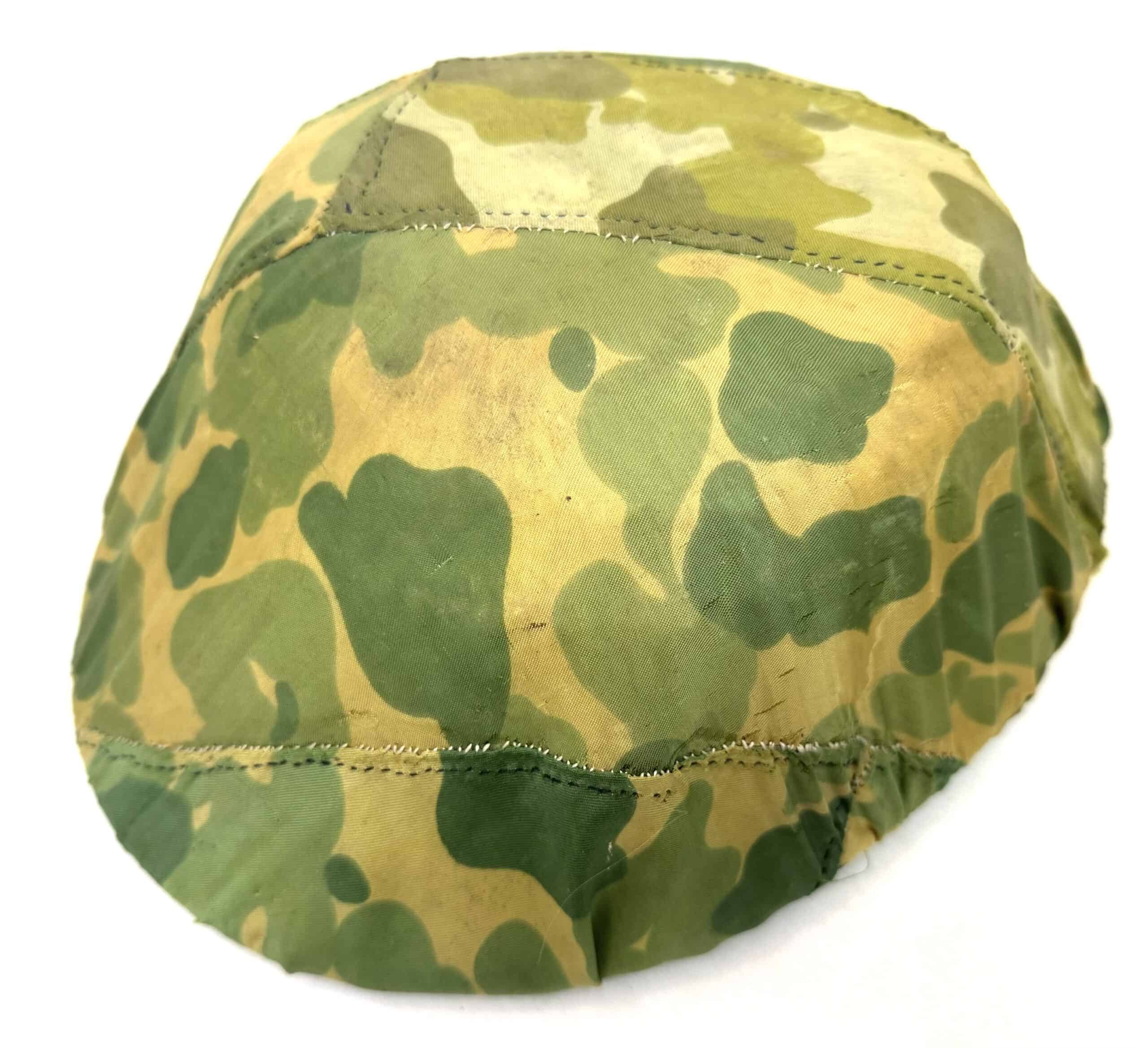Viet Minh Viet Cong Mainforce Palm Frond & Bamboo Reed Helmet with Camouflage Cover - Image 17