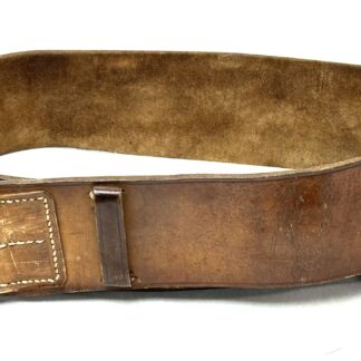 WW2 Japanese Army Officer Early Leather Sword Belt Early Named to Lt.