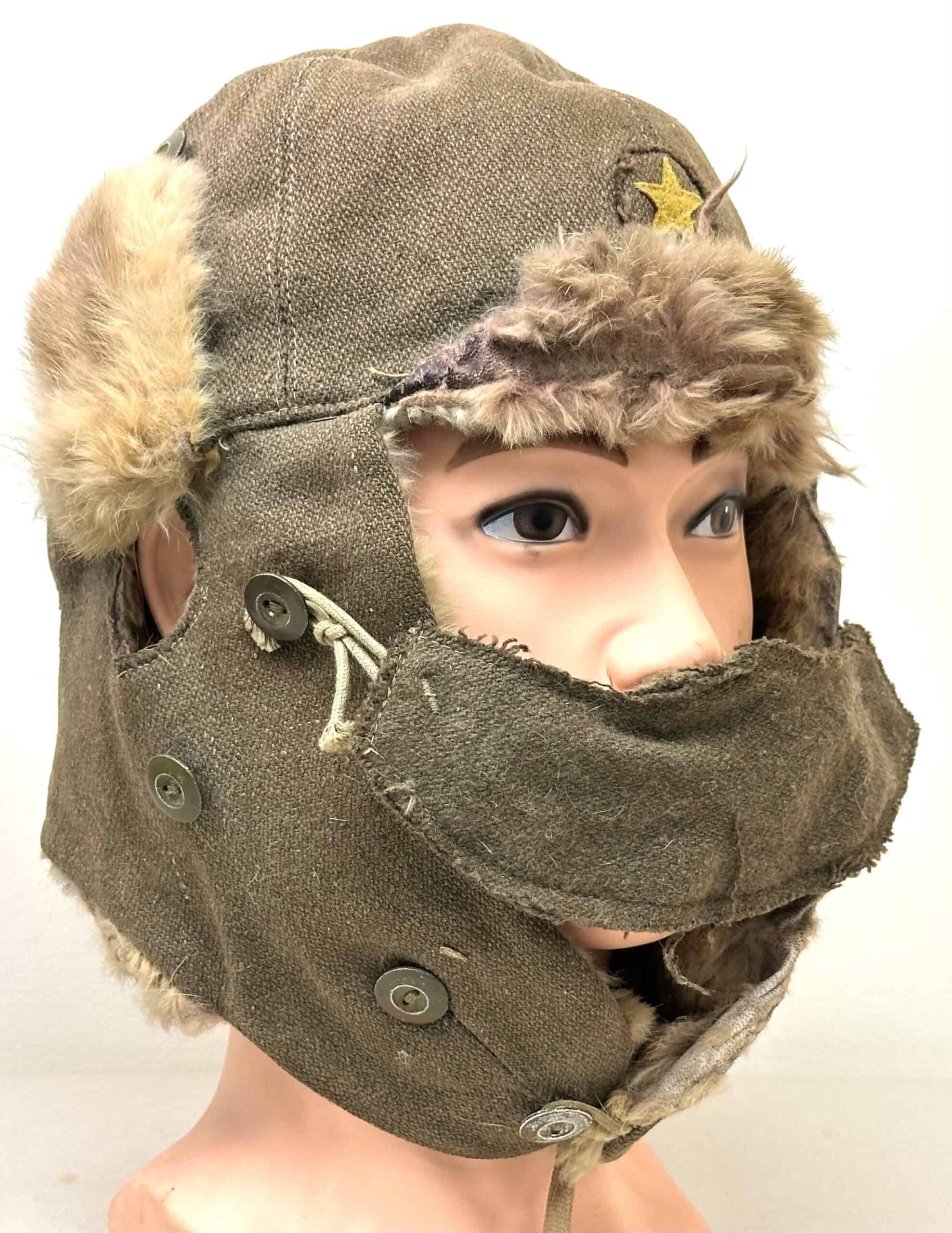 WW2 Japanese Army Winter Hat Second Type 1943 Medium - Image 7