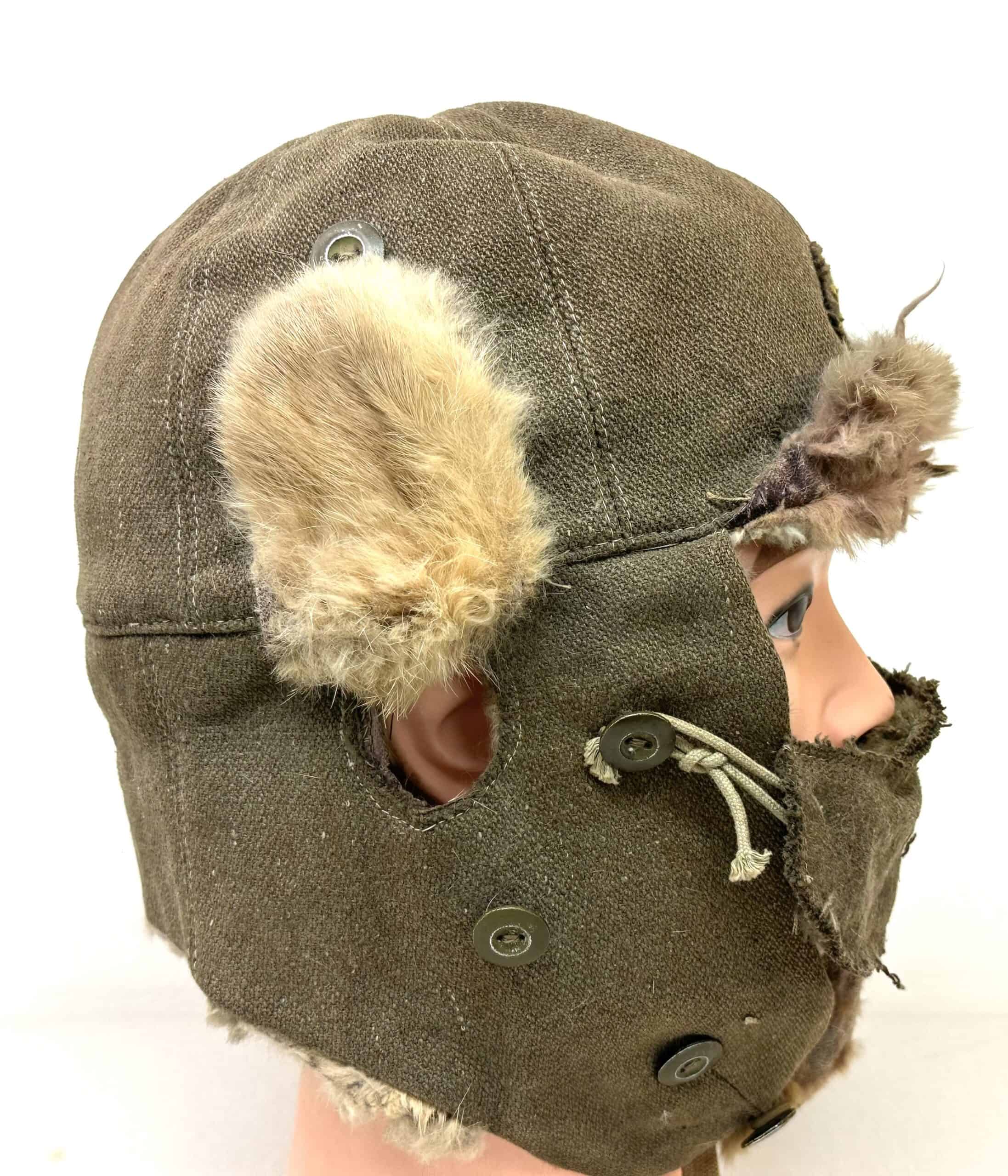 WW2 Japanese Army Winter Hat Second Type 1943 Medium - Image 8