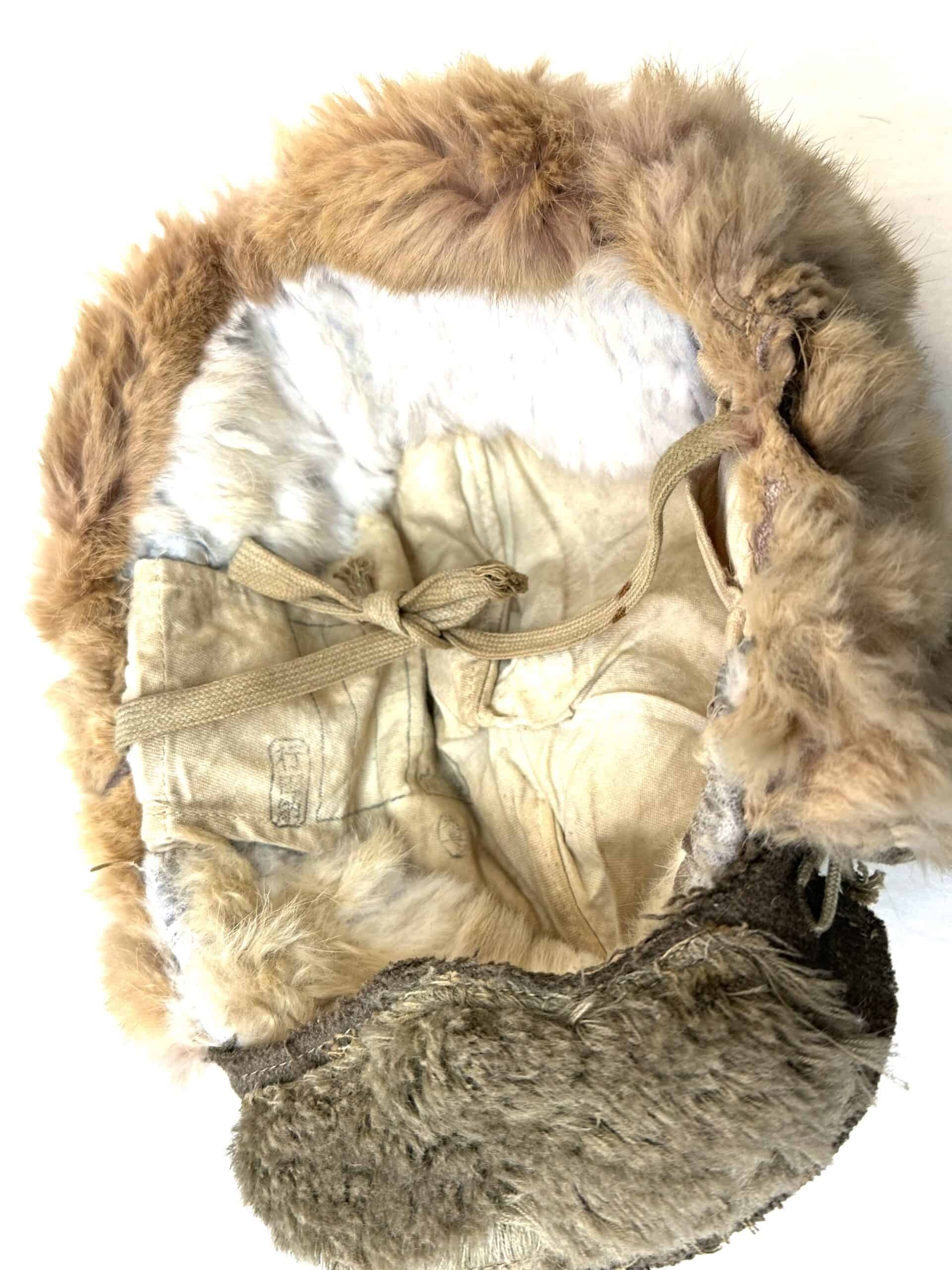 WW2 Japanese Army Winter Hat Second Type 1943 Medium - Image 12