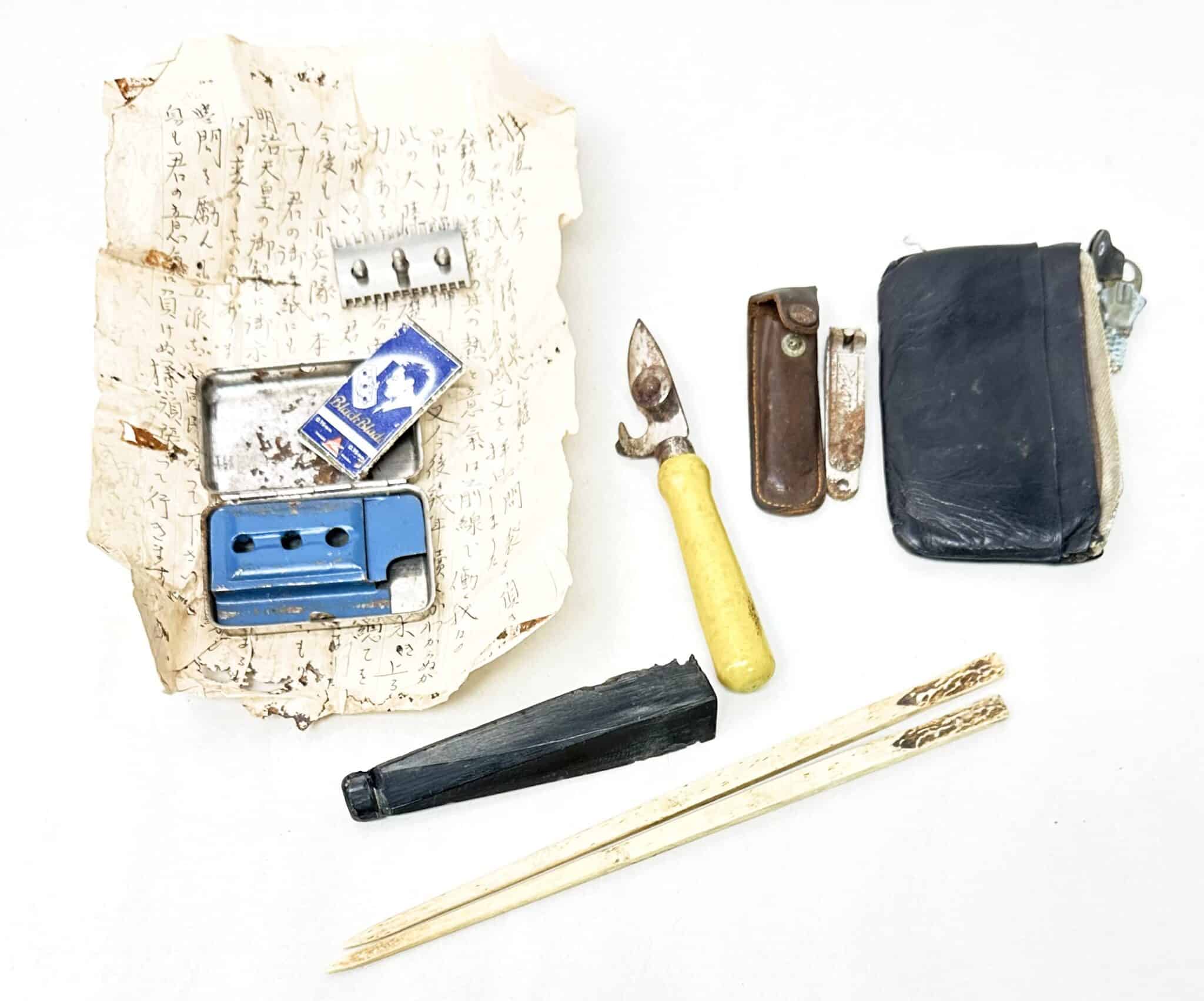 Japan Razor Ww2 WW2 Japanese Officer Personal Effects Lot Razor Chopsticks etc - Enemy ...