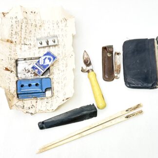 WW2 Japanese Officer Personal Effects Lot Razor Chopsticks etc