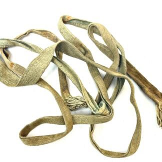 WW2 Japanese Type 90 Helmet Web Chinstrap Left Side Long