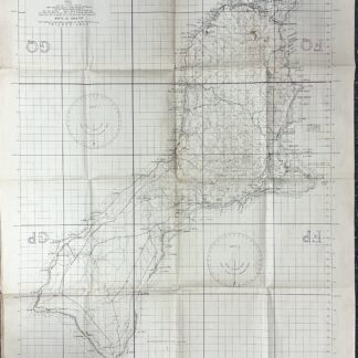 WW2 US Invasion of Guam Topographic Map April 1944