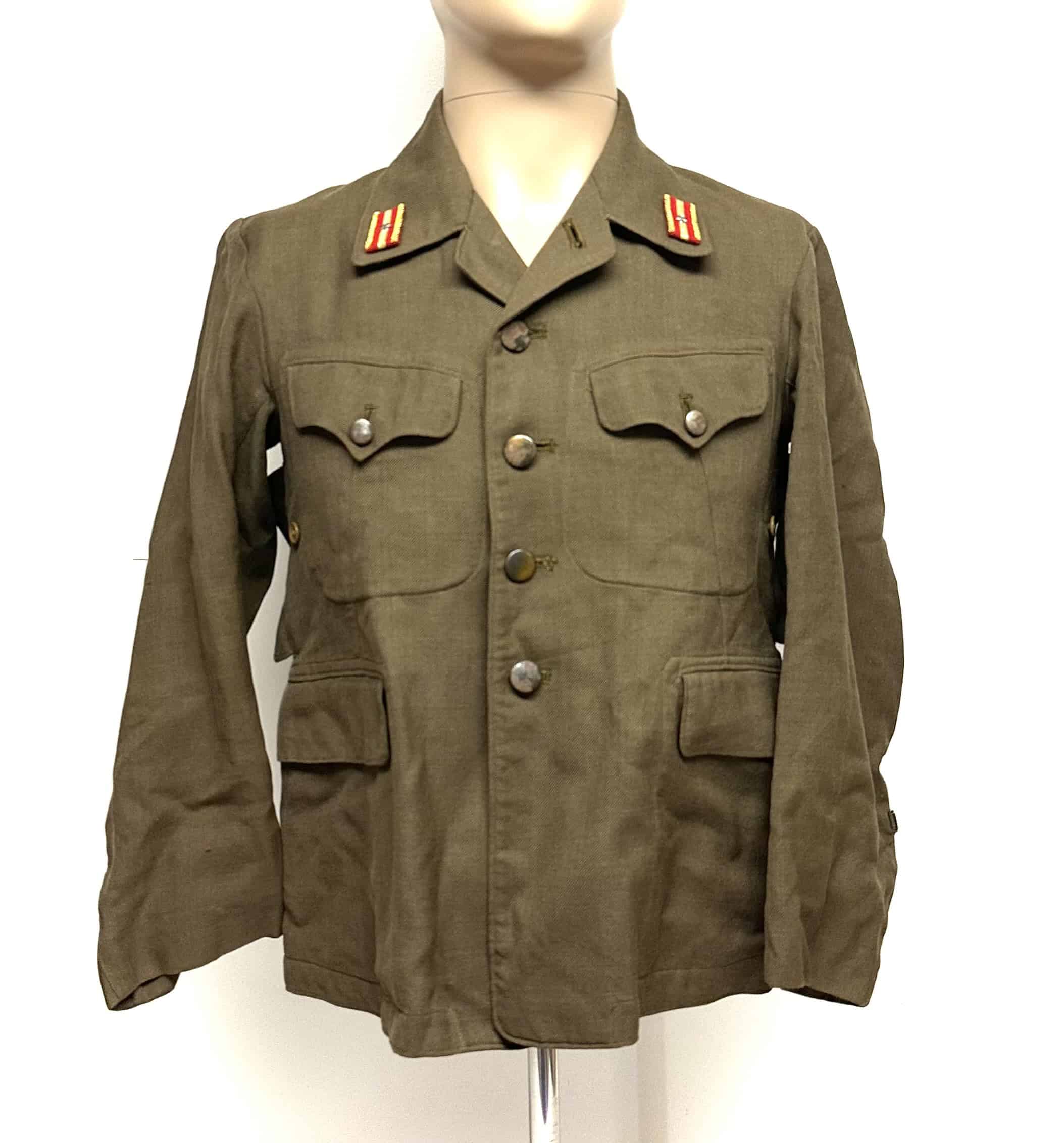 WW2 Japanese Army Officer Rare Open Collar Tunic