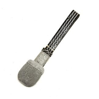 WW2 German Leather & Silver Bullion Officer Portopee Sword Knot NOS with Price Tag