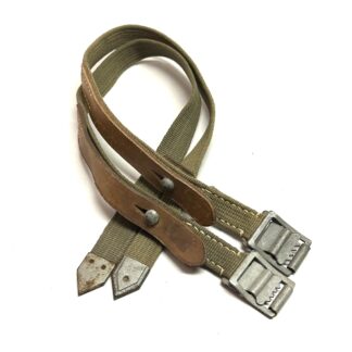 WW2 German Tropical Afrika Korps Web Tornister Strap Pair of Two