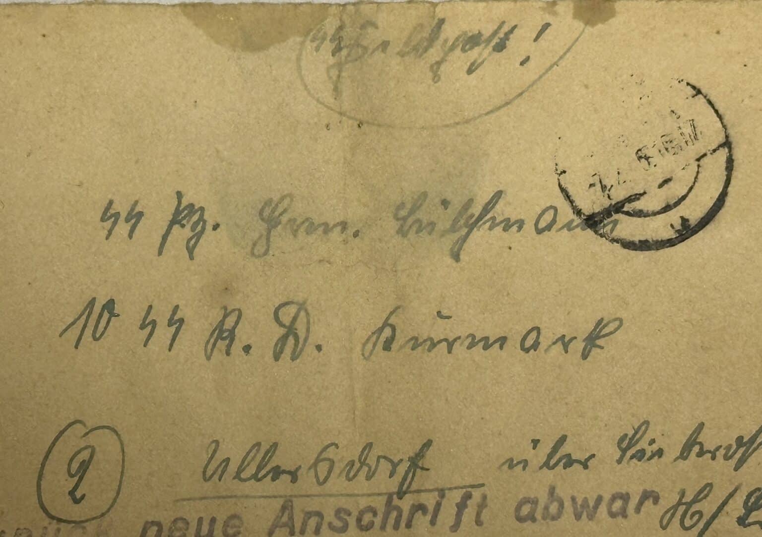WW2 German 10th SS Panzer Grenidier February 1945 Letter - Enemy Militaria