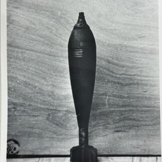US Vietnam War 1968 Navy Photo Captured Viet Cong 120mm Mortar Round