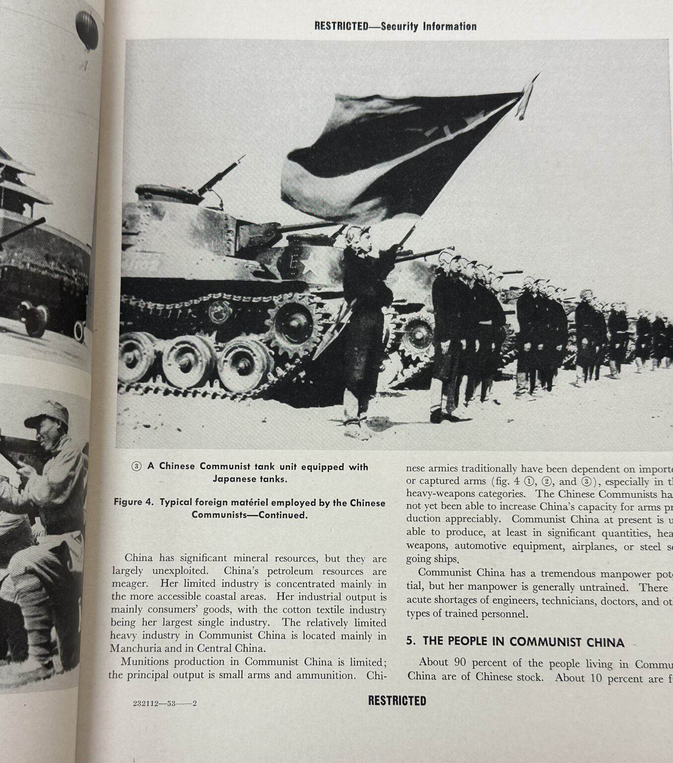 US Korean War Intelligence Manual 30-51 on Chinese Army 1952 - Enemy ...