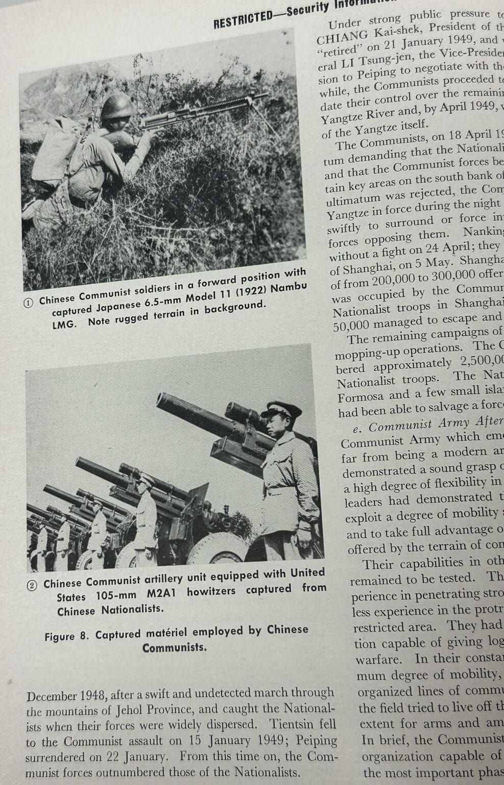 US Korean War Intelligence Manual 30-51 on Chinese Army 1952 - Enemy ...