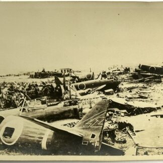 WW2 USMC Photo Destroyed Japanese Aircraft