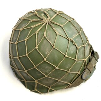 North Korean Korean War Steel Helmet with Net Named to Choi