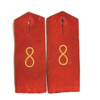 WW1 Imperial German 8th Regiment Shoulder Boards Pair