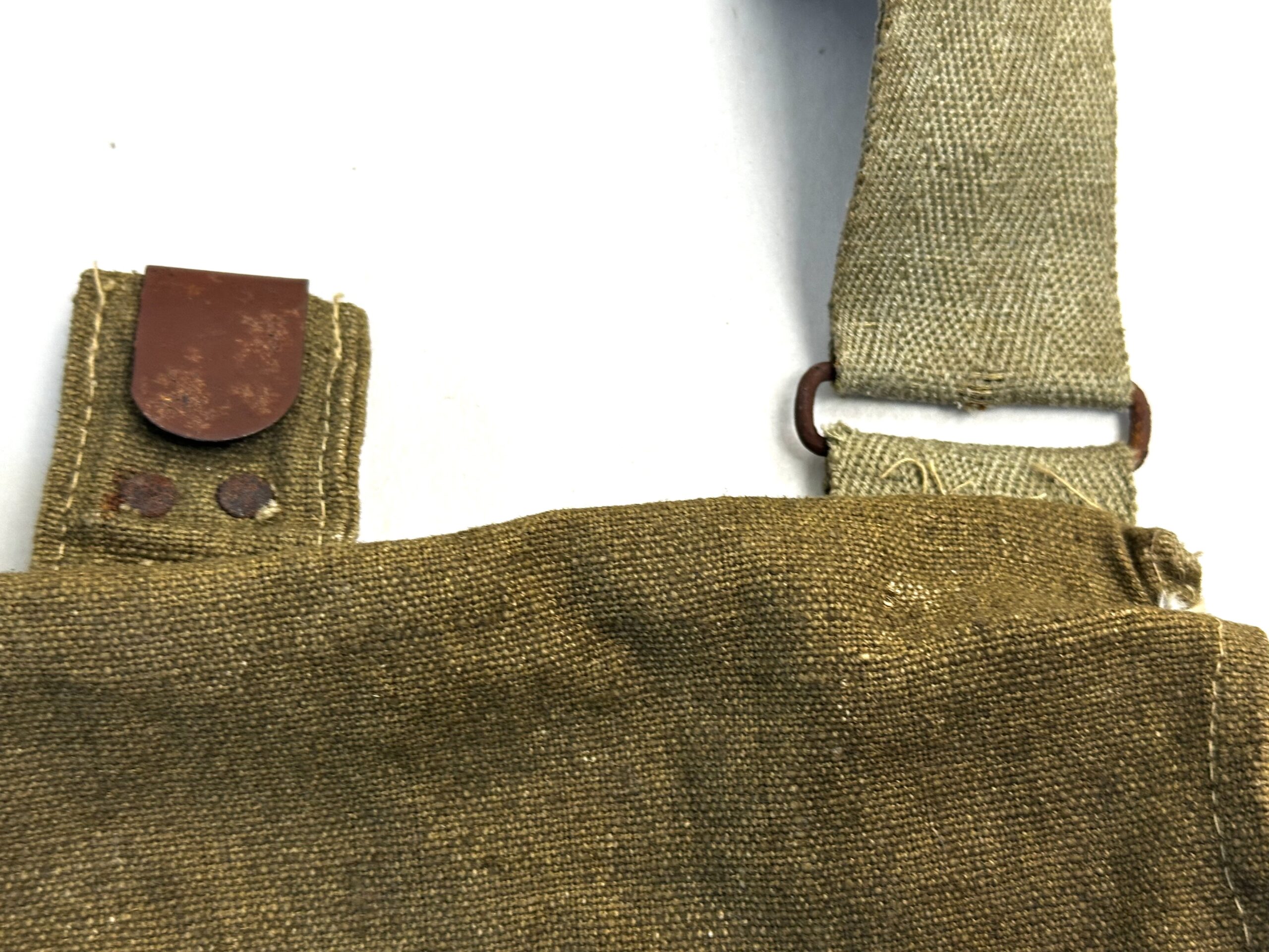 WW2 Japanese Naval Landing Force Haversack Unit Marked - Image 3