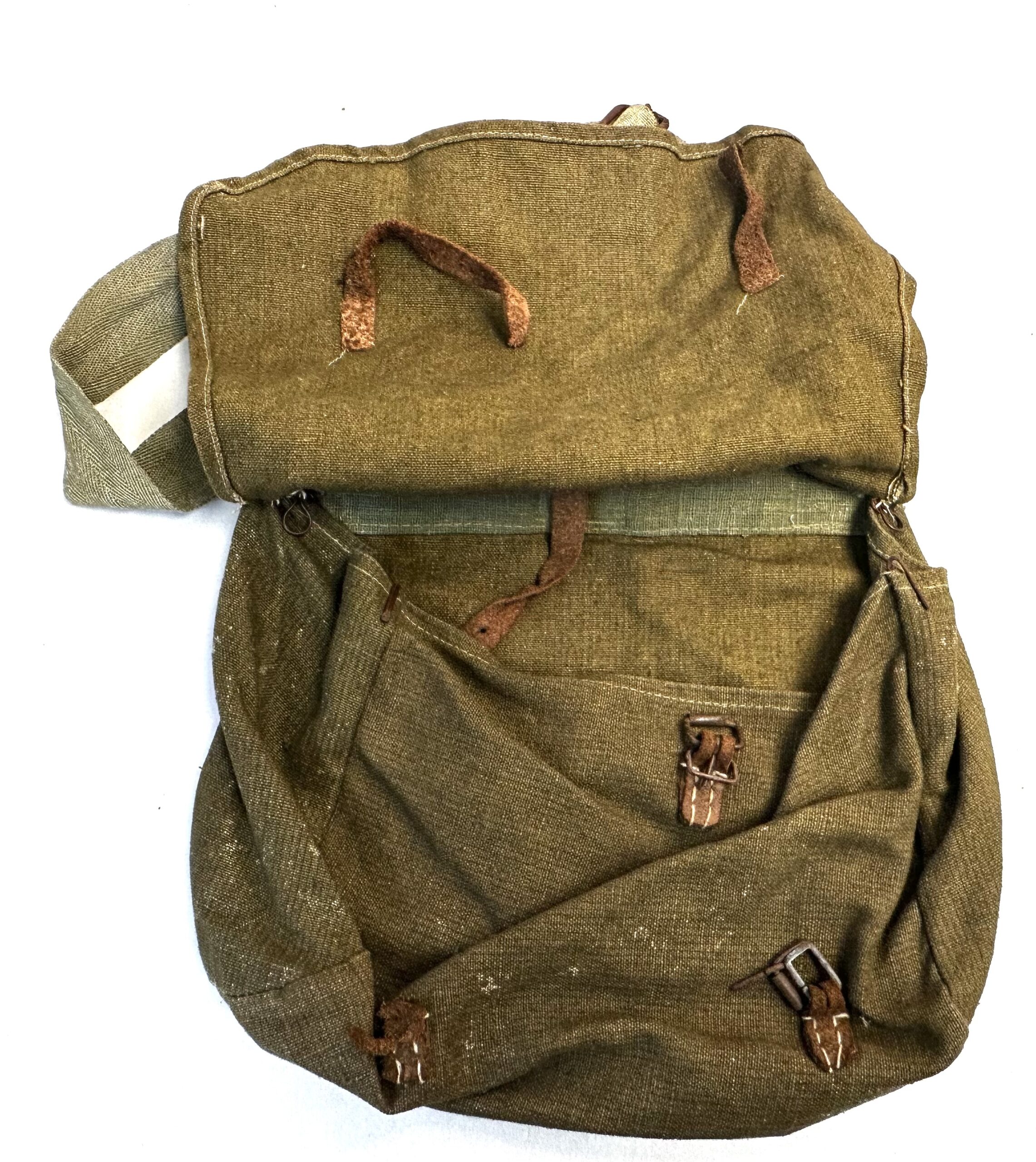 WW2 Japanese Naval Landing Force Haversack Unit Marked - Image 4