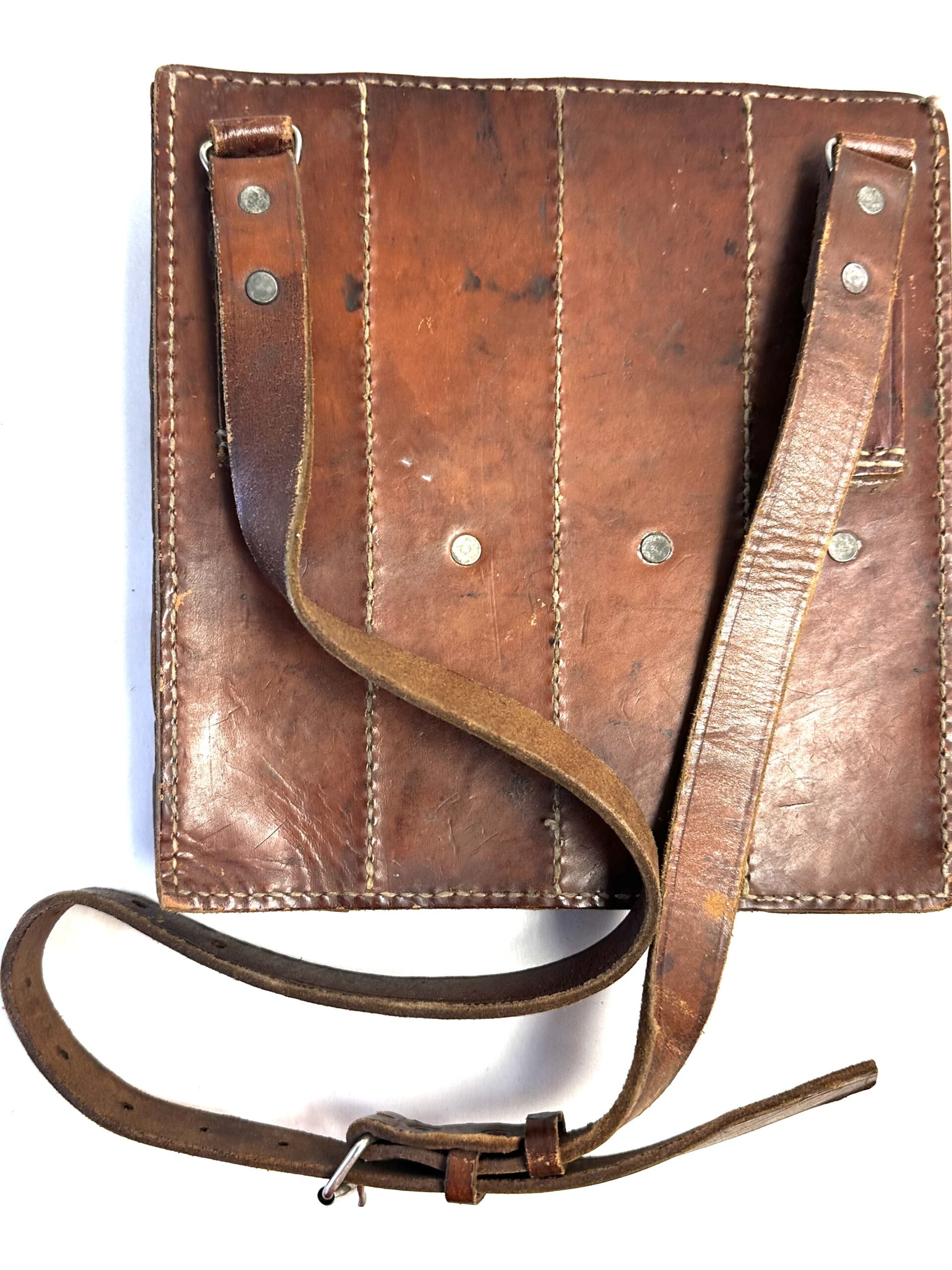 Chinese Korean War Leather Magazine Pouch with Shoulder Strap Excellent - Image 4