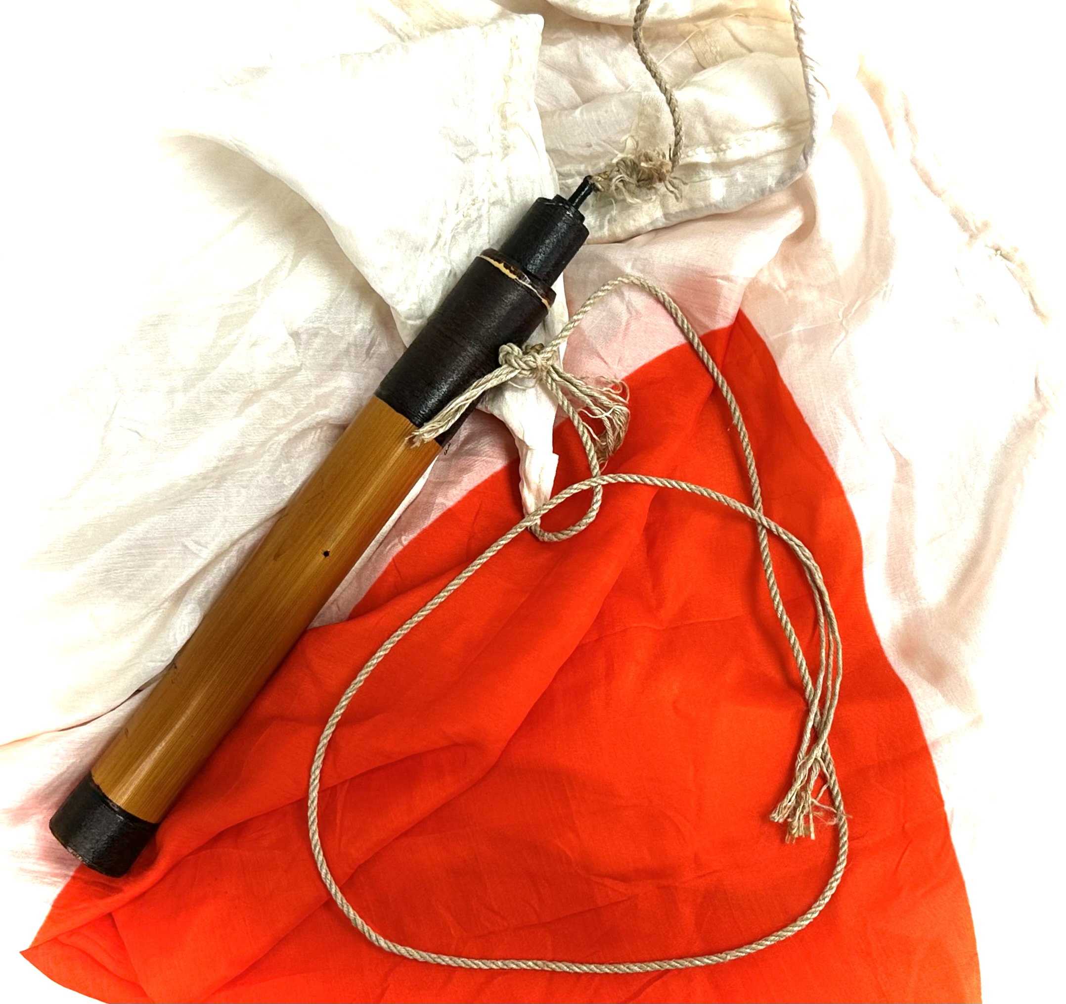 WW2 Japanese Navy Pilots Floating Distress Float Flag with Retention Cord - Image 7