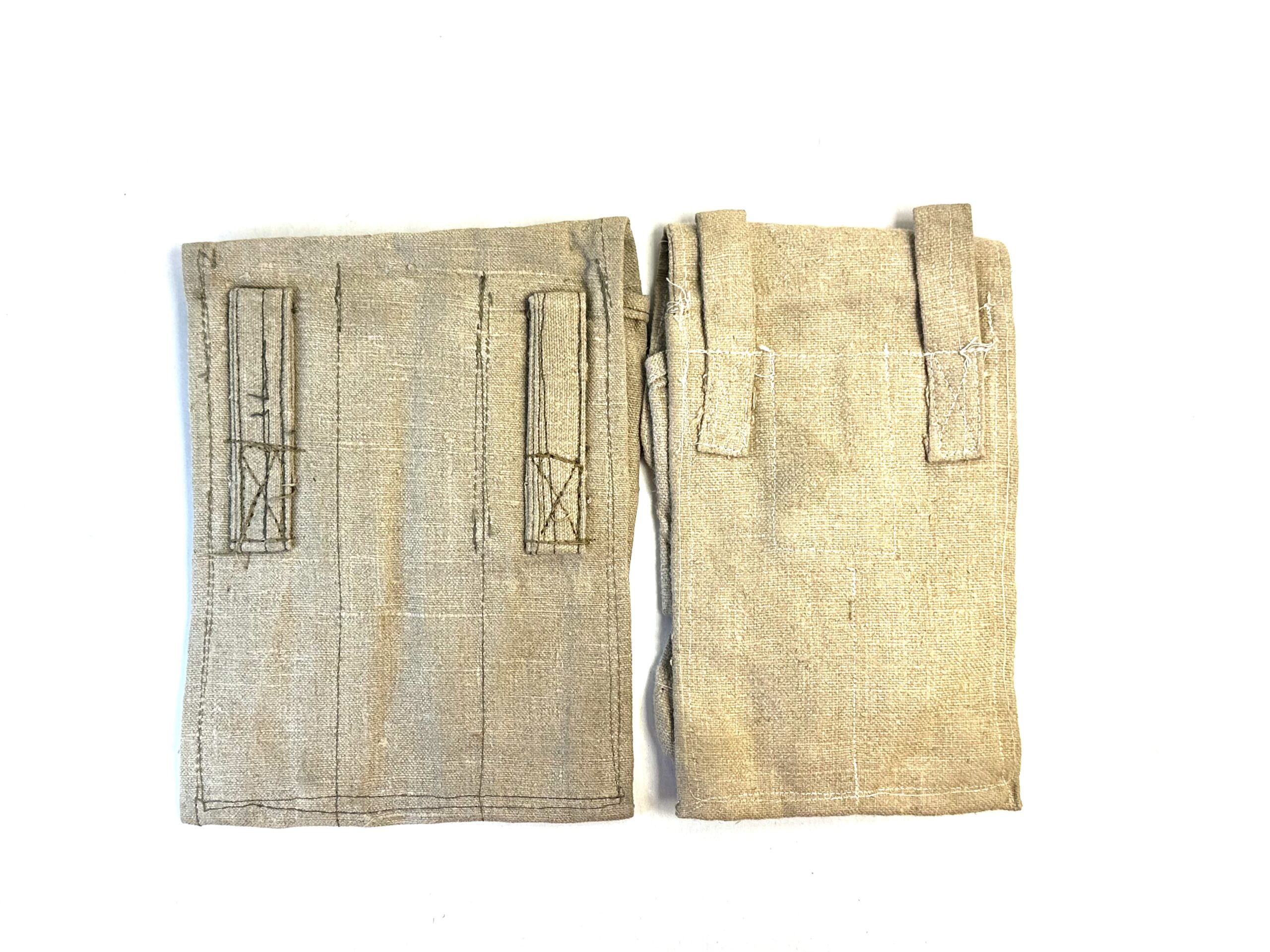 WW2 Soviet Russian North Korean Issue PPS43 and RKG Grenade Pouch Lot - Image 4