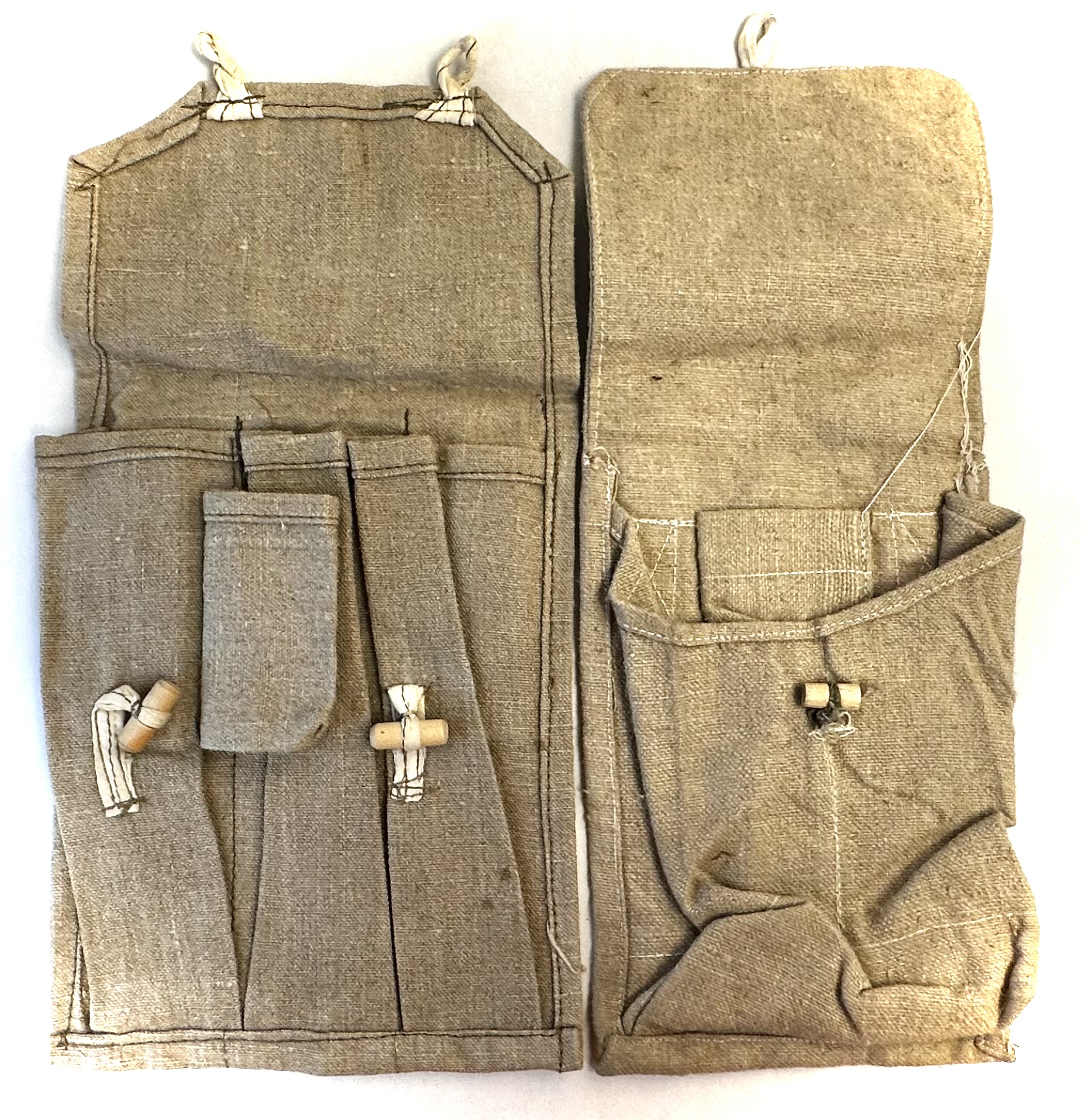 WW2 Soviet Russian North Korean Issue PPS43 and RKG Grenade Pouch Lot - Image 2