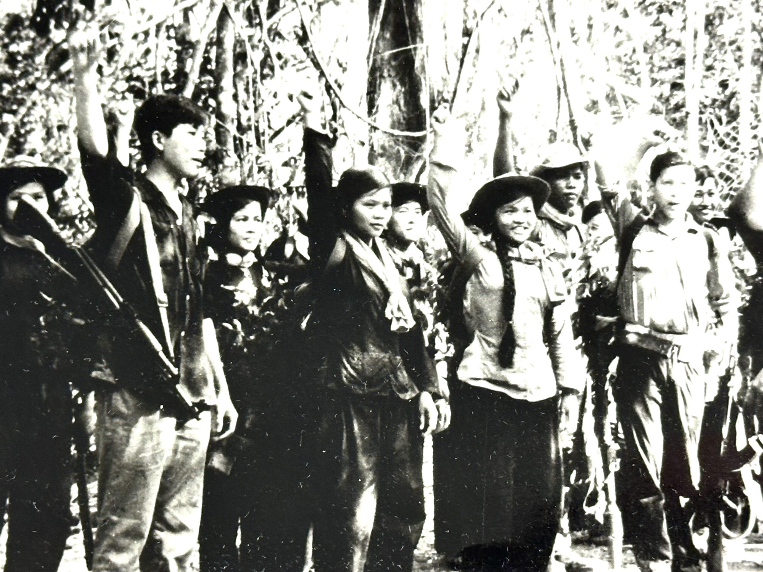 North Vietnamese Army Propaganda Photo Viet Cong Squad
