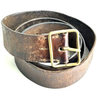 WW2 Japanese Leather Belt for Ammunition Pouches Bayonet Frog