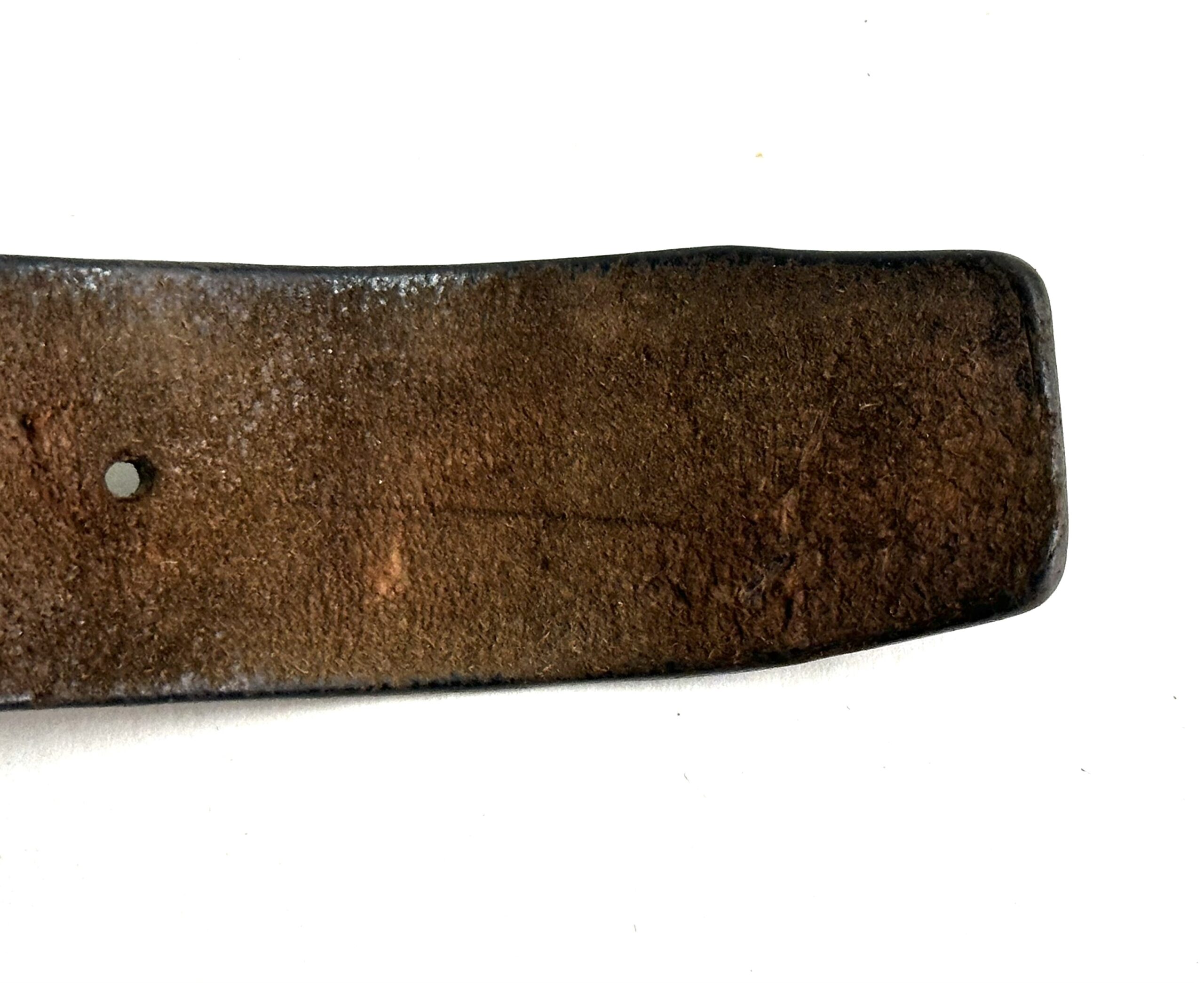 WW2 Japanese Leather Belt for Ammunition Pouches Bayonet Frog - Image 3