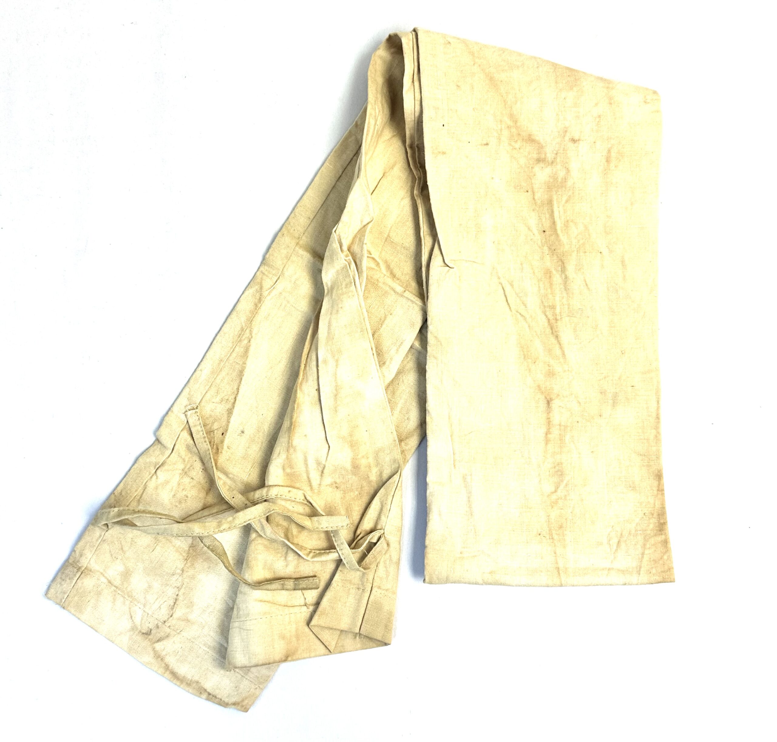 Chinese Korean War Khaki Linen Rice Tube