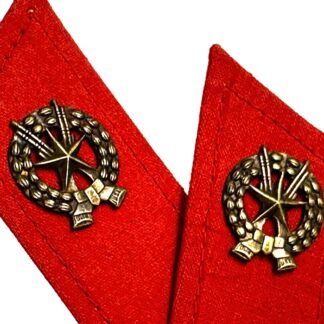 North Korean 1950s to 1980s Cloth Collar Tabs