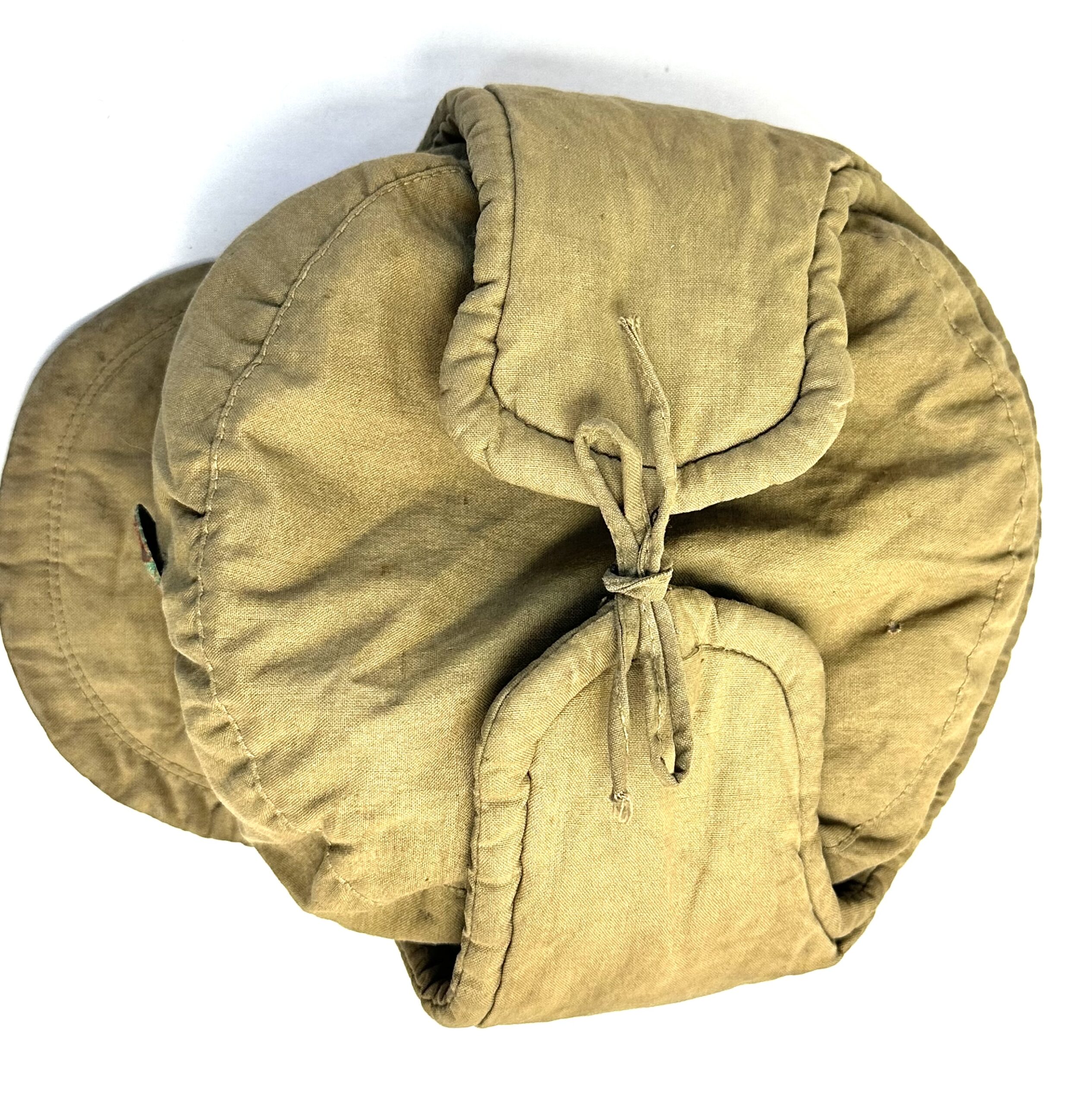 North Korean Korean War Padded Winter Hat with Badge - Image 7