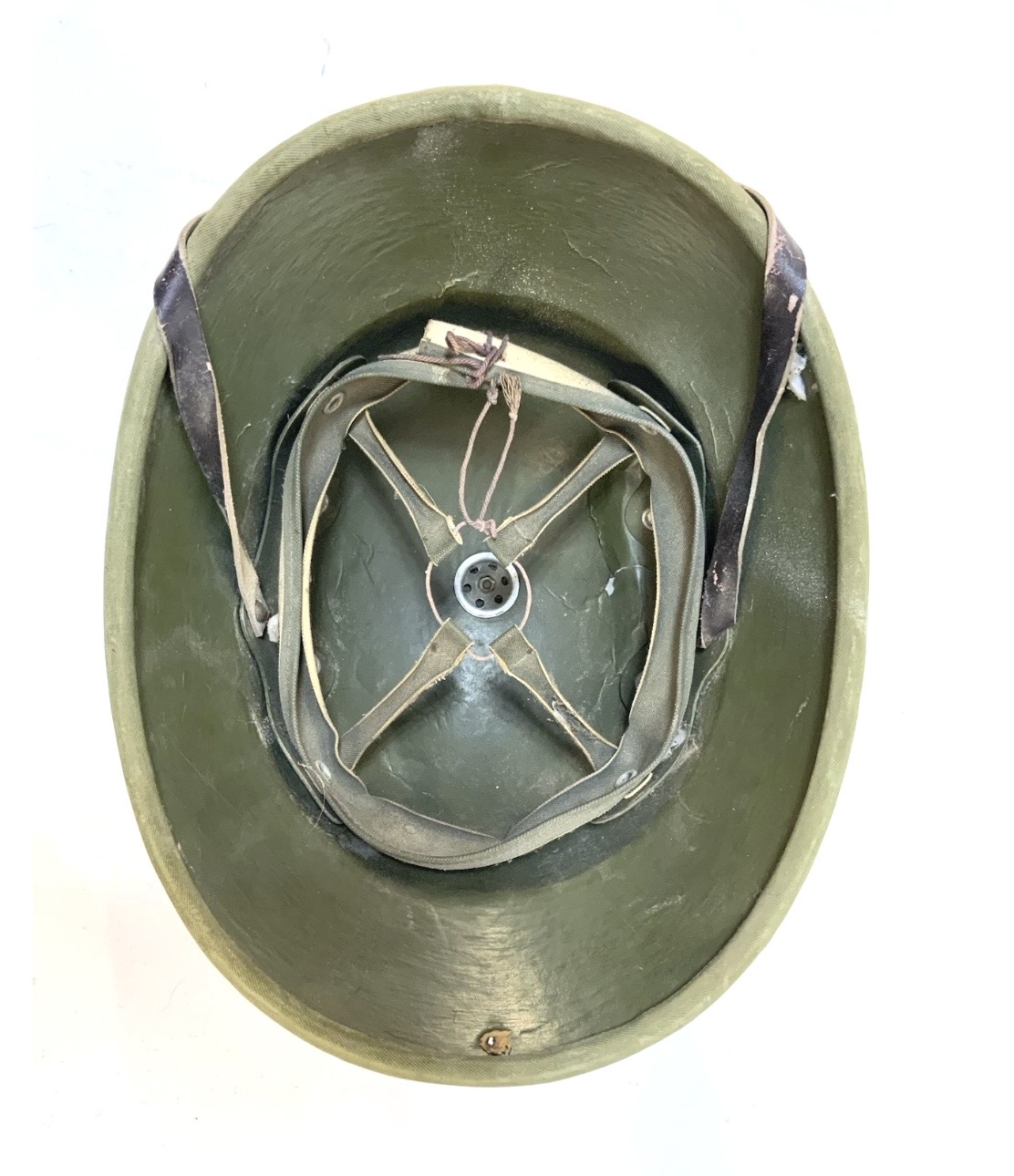 North Vietnamese Army Battledamaged 3rd Generation Cardboard Sun Helmet - Image 11
