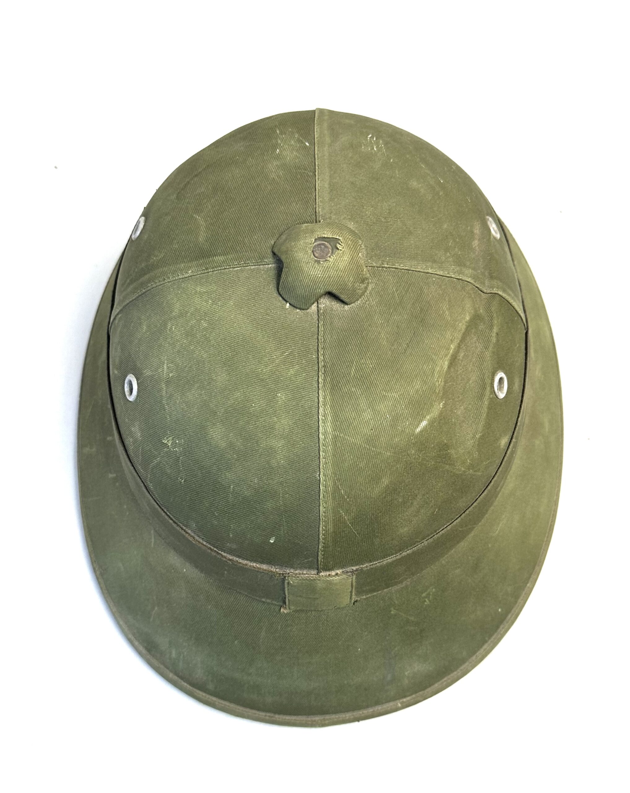 North Vietnamese Army Battledamaged 3rd Generation Cardboard Sun Helmet - Image 23